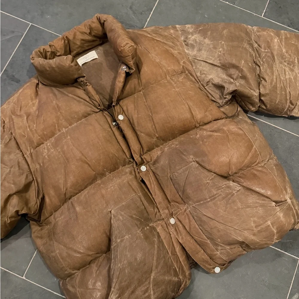 Olderbrother waxed Puffer Jacket - Picture 1 of 5